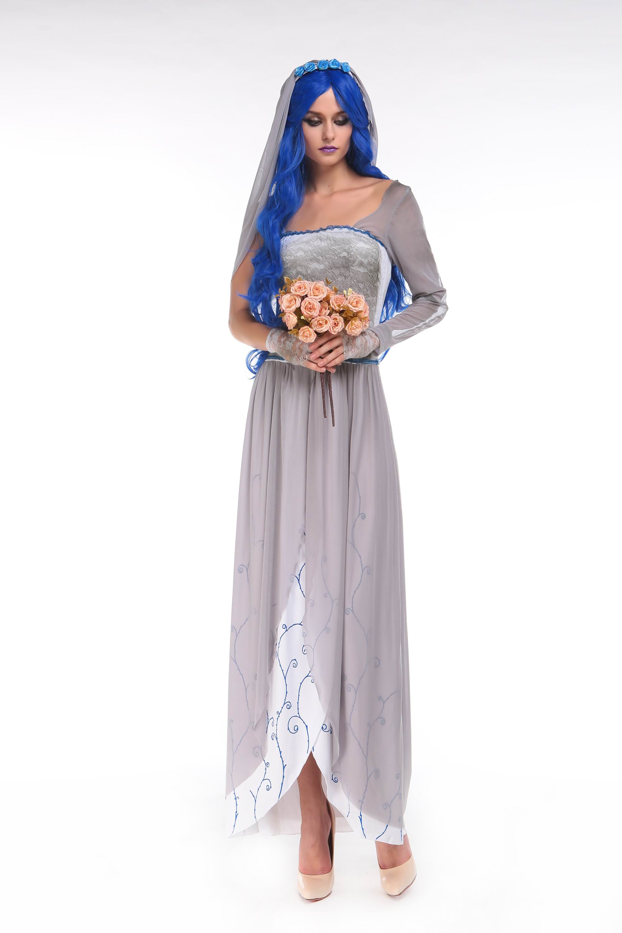 F66180 3pc Dead Bride Costume